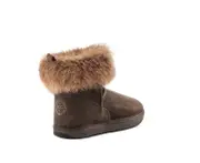 UGG Australia Mini Fox Boots in Chestnut|Chocolate|Black Colours - Chocolate