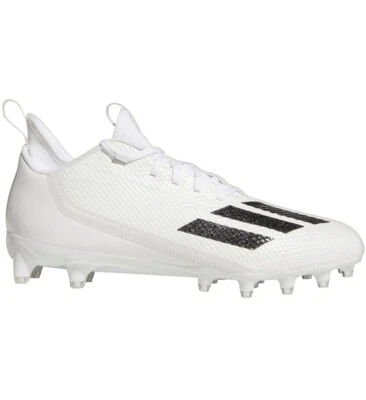 Adidas Adizero Scorch Football Cleats GX5126-WHITE/BLACK Mens Size 14 NIB