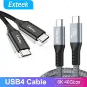 Thunderbolt 3 USB4.0 Type-C 3.2 USB-C M/M Cable 40Gbps 8K 240W 100W Charger Data