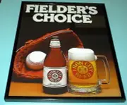 IRON CITY BEER PIRATES FIELDERS CHOICE FRAMED 11x14 AD PRINT
