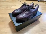 ALLEN EDMONDS 8.5 D JEFFERSON 2.0 Merlot Wingtip Oxford shoes Independence shoes