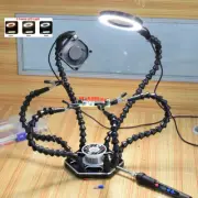 Helping Hand Soldering 3X LED Magnifying Glass for Soldering, Assembly, Repair