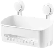 Shower Caddy Suction Cup Shelf, No-Drilling Removable Waterproof