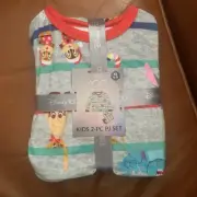 DISNEY 100 Pixar PJ Set Pajamas Kids 4/5 Woody Sully Stitch Mickey BRAND NEW