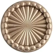 Nordic Ware USA Charlotte Cast Aluminium Cake Pan, Gold, 22 x 22 x 6 cm