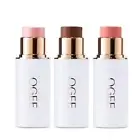 Organic Face Stick Radiant Trio - Bronzer, Blush & Highlighter for Glowing Skin