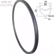 Superlight 305g 29er Carbon Fiber MTB Rims Asymmetric Rims 30mm Width 25mm Depth