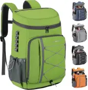 Cooler Backpack,35 Can Backpack Cooler Leakproof,Insulated Soft Cooler