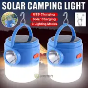 Rechargeable LED Outdoor Camping Tent Light USB & Solar Lantern LED Work Light