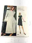 Vogue Sewing Pattern Misses 1970s Geoffrey Beene Designer Dress 10 UNCUT