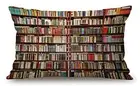 Library Bookshelf Farmhouse Pillow Covers 12" x 20" Lumbar Pillow Covers Home...