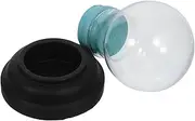 EXQUIMEUBLE Snow Globe Making Kit: 3 Inch DIY Water Globe Empty Snow Glass Dome Jar Display Wood Stand with Screw Off Cap for DIY Crafts Christmas Home Decor