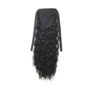 2 Pcs Clip In Wrap Drawstring Ponytail Synthetic Hair Long Afro Kinky Curly Hair Extension for Women