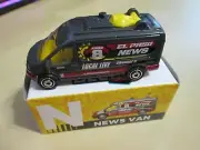 2016 Matchbox Learning Blox - N- News Van - '14 Ford Transit News Van - Gray