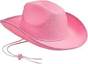 [Fiocias] Cowboy Hat Non Woven Cowgirl Hat Sunhat for Outdoor Carnival Fishing Hiking Party