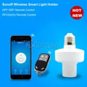 WiFi 433MHz E27 Slampher Wireless Light Holder Smart Switch Module+Remote