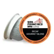 San Francisco Bay Compostable Coffee Pods - DECAF Gourmet Blend 80 Ct K Cup C...