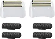 XhWser Foil Shaver Replacement Shaving Head & Cutter Blades for TS1 (17150, 17235, 17220) and TS2 (17200) Foil Shaver Compatible with Andis (2 Pack)