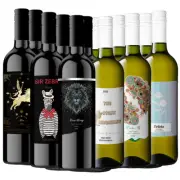 12x Mixed Red White Wine 750ml 2022 SA Shiraz Pinot Grigio -2L2Z2LK2M2E2F