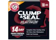 Odor-Sealing Clumping Cat Litter, 18lb - 14 Days Freshness for Multi-Cat Homes