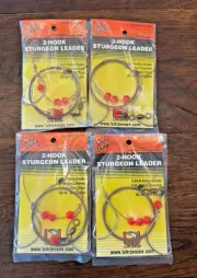 Luhr Jenson 2-Hook Sturgeon Leader Rig (4 Packs)