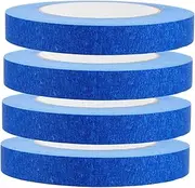 Vaguelly 4Rolls Painters Tape Adhesive Masking Tapes for Automotive Painting Protection Easy Removal No Residue for Artists and DIY Projects