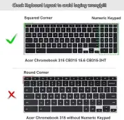 for 15.6" Acer Chromebook 315 CB315-3HT/Acer Chromebook 715 CB71 Keyboard Cover