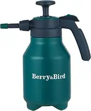 Berry&Bird Handheld Air Pressure Spray Bottle, 2L/68oz Pump Pressure Sprayer, Garden Sprayer with Adjustable Nozzle, Multi-Purpose Manual Sprayer for Lawn Garden and Home (2 L, Dark Green)