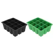 2 Pcs Basil Silicone Seedling Pot Plant Propagation Tray