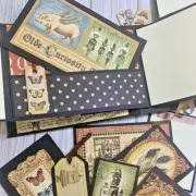 Handmade Mini Whimsical Discovery Scrapbook Album