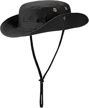 [HieoAnir] Military Boonie Hat Tactical Adjustable Boonie Hats for Men Women Hunting Fishing Outdoor Safari Sun