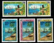 Stamp Haiti 1992 Columbus Discovery América Upaep yvert 853/854 + A 665/666