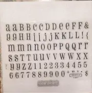 Close To My Heart Friendship Upper/Lowercase Alphabet Clear Acrylic Stamps W189