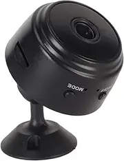 Mini WiFi Smart Security Camera, Home Security Camera Indoor, 1080P HD Video, Motion Detection, Night Vision, Support Multiple Users, Phone App, As Nanny, Pet, Door Camera (Black)