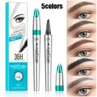 3D Microblading Tattoo Eyebrow Ink Pen Long Lasting Waterproof Fork Pencil Brow;