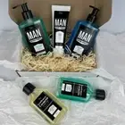 Set Of 5 pc For man Shower gel Hair Shampoo,Beard Oil Hand cream and Aftershave
