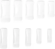 Mikinona Fake Nail 500pcs Pieces Press on s Fake Nails Nail Art Wraps Half Cover Nail Tips False Gel Nails Artificial Gel Nails Tips Short Nails Women Nail Gel Nail Piece