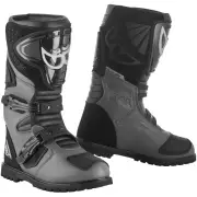 All Terrain Adventure Black Grey Waterproof Motorcycle Boots