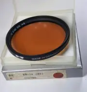 B+W 62mm 85A KR12 Color Conversion Coated Lens Filter ES-62 85-A New Old Stock