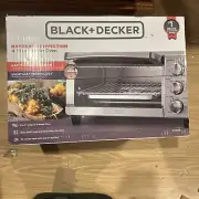 New - Black & Decker TO1760SS 4-Slice Toaster Oven Stainless Steel,fits 9” Pizza