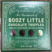 Trader Joe's Boozy Little Chocolate Truffles New in Sealed Box FREE Shipping