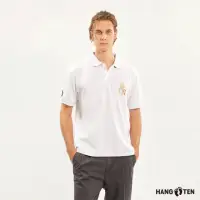 在飛比找momo購物網優惠-【Hang Ten】男裝-HGTN刺繡短袖POLO衫(白)