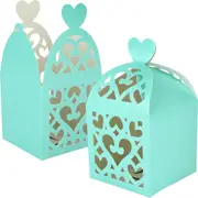 Pastel Turquoise Lantern Paper Lolly/Treat Boxes (Pack of 50)