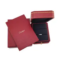 在飛比找森森購物網優惠-九五成新展示品！Cartier PT950鉑金-鑲單顆鑽 C