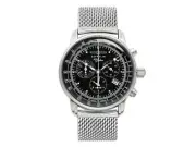 Zeppelin 100th Anniversary Quartz Men's Chrono Watch 7680M 2 Black Black