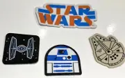 Woolworths Fix-Ems - Star Wars Lot - Embroidered FabricPatch Sticker +Packets