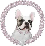 Metal Diamond Dog Chain Dog Training Chain with Secure Buckle Pet Collars for Large Medium Dogs