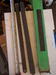 2x England DING DONG carbon steel 17" x 1" 10T Power Hacksaw Blade 425mm x 25mm