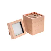 Nicola Spring Acrylic 3D Box Photo Frames - 4" x 4" - Pack of 5
