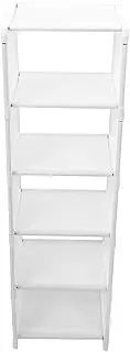 Shoe Rack Organizer 6 Tier: Plastic Shoe Rack for Front Door Entrance - Space-Saving 6 Pairs Standing Shoe Storage Organizer (White)